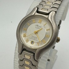 Reliance by Croton Quartz Watch Women 30m Silver Date Japan Analog New Battery