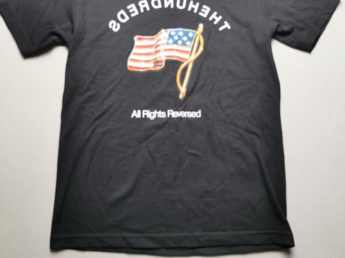 THE HUNDREDS Mens UK S Black American Flag Short Sleeve T-Shirt NEW 100% Cotton - Picture 3 of 14