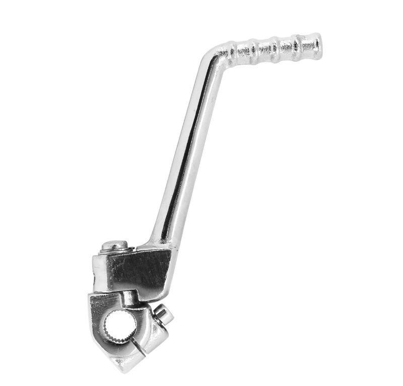 Kick Minarelli AM6 acier chrome pour moto Beta RR Yamaha DT Rieju MRT