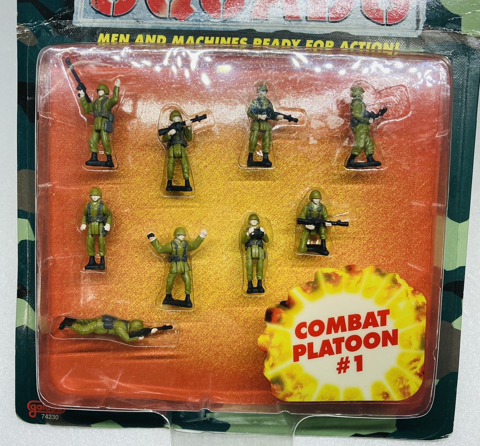 Rare 1997 Galoob BATTLE SQUADS Combat Platoon #1 Military Pack Sealed 10