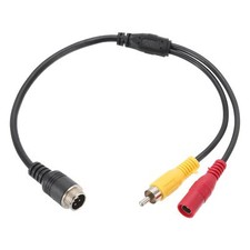 4 Pin Aviation Male to RCA Male Adapter Cable 11 Inch / 28cm 4-Pin Aviation C...