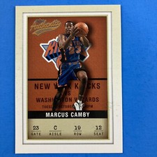 Marcus Camby 2001-02 Fleer Authentix Card #19 NBA New York Knicks