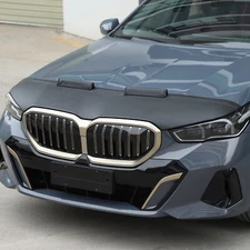 PU Leather Hood Guard Bra Bug Stone Deflector Fits BMW 5 series G60 2024-up
