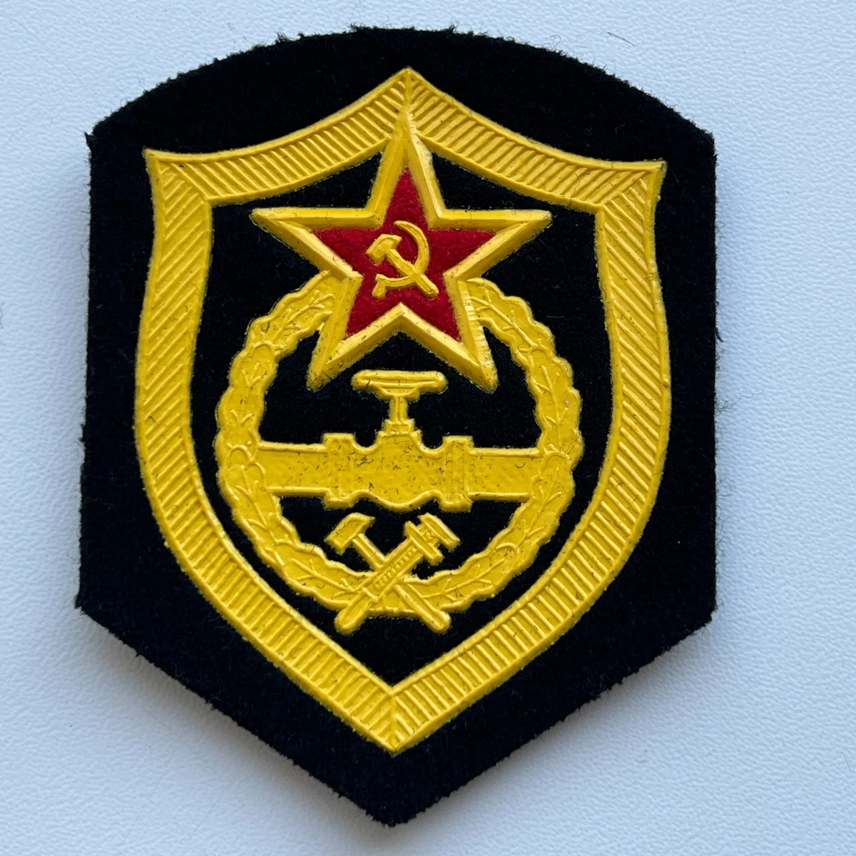 USSR Pipeline Troops Vintage Soviet Army Soldier Uniform Shoulder Patch Chevron.