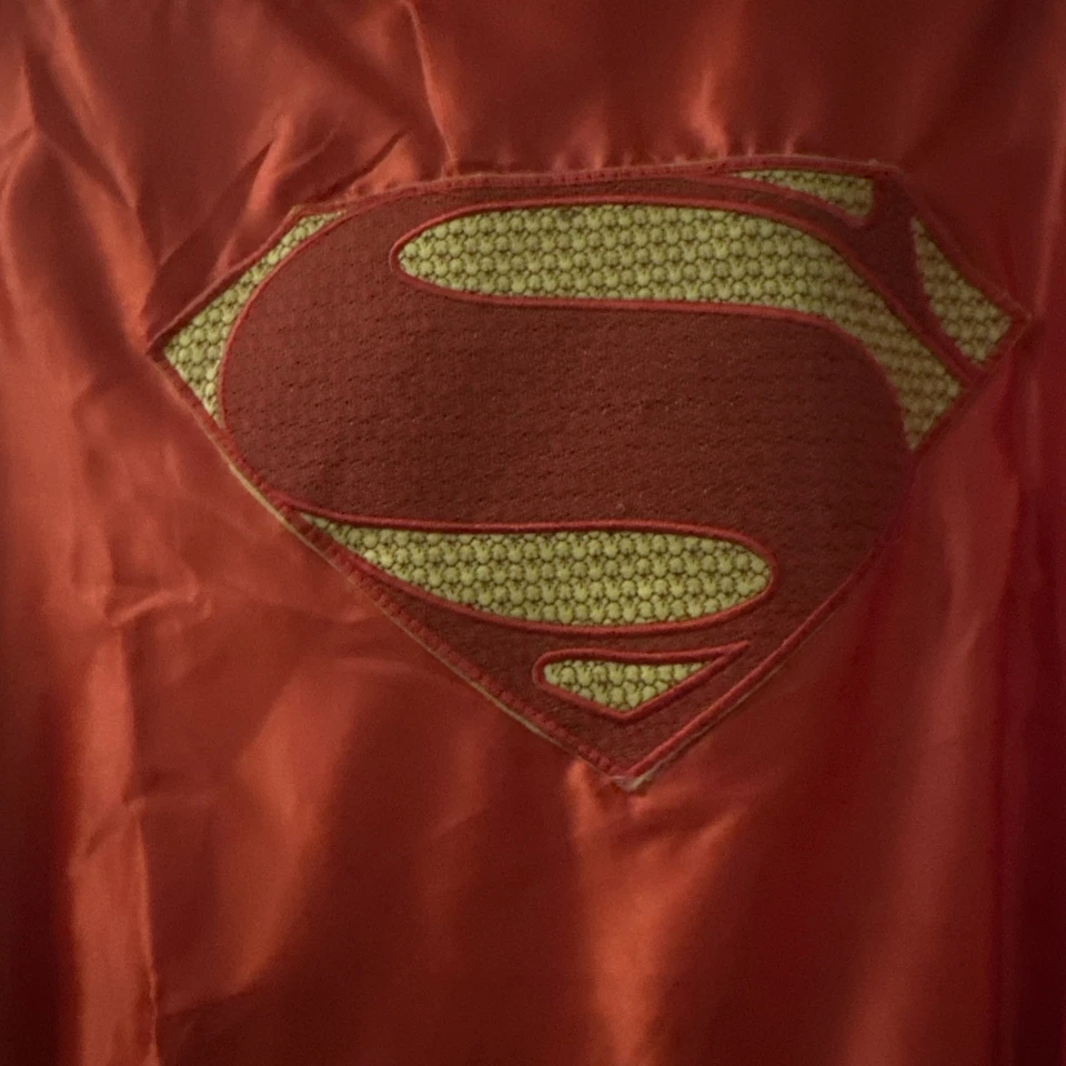 Superman Capa Roja Hombres Capa Superhéroe Disfraz Juegos con disfraces Talla Única Hombre de Acero Foto 3 de 4