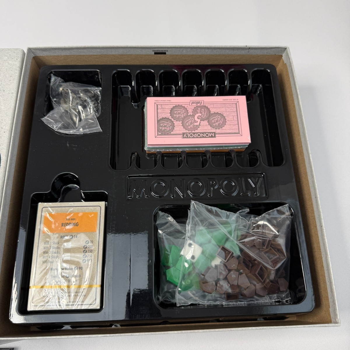 Fallout Monopoly Collector's Edition Hasbro 2015 Open Box Parts