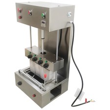 110V Commercial Stainless Pizza Cone Forming Machine with 4 Spiral Pattern Dies