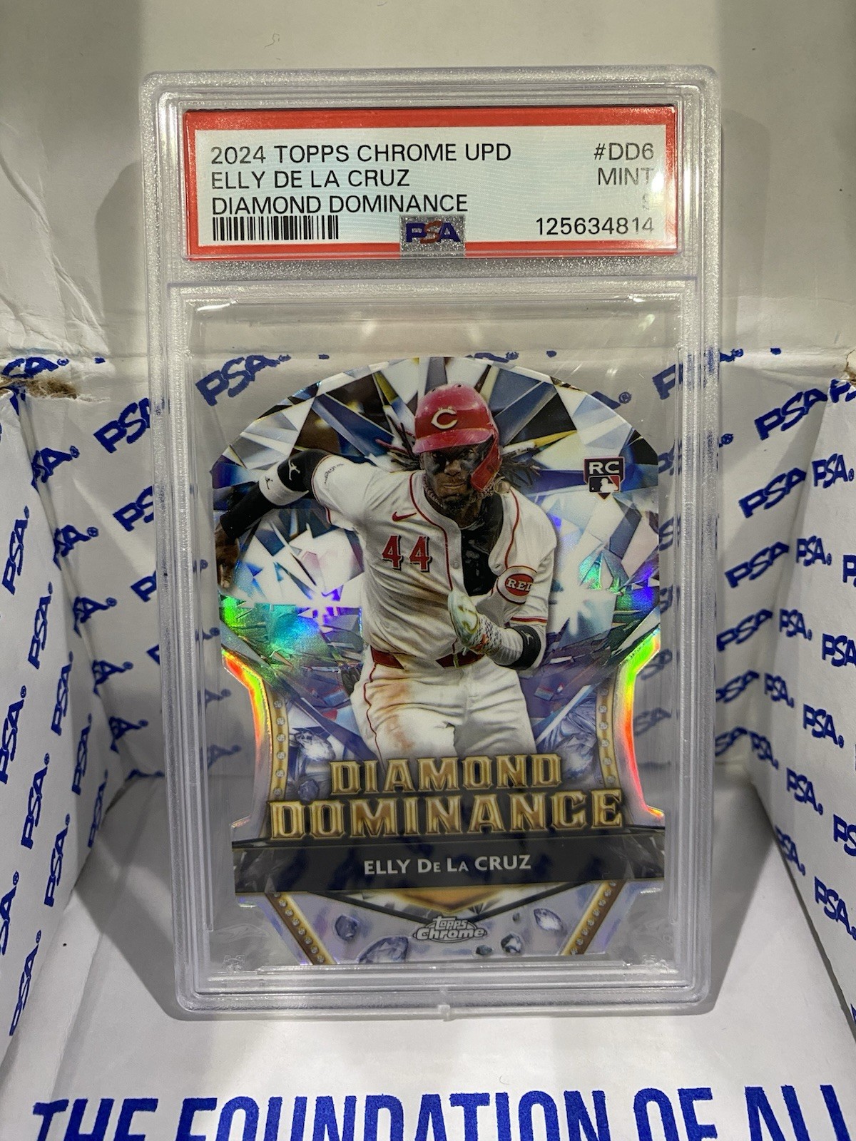 2024 Topps Chrome Update - #DD-6 Elly De La Cruz Diamond Dominance RC SSP PSA 9