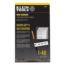 Klein Tools 56250 Wire Marker Book 1 Count Pack of 1 , Black Print on White