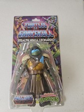 Mattel MOTU  TMNT Turtles Of Grayskull Stealth Ninja Leonardo 5.5  Figure Wave 4