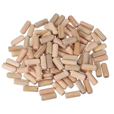 Wooden Dowel Pins 5/16" X 3/4" 8Mm X 20Mm Straight Dowel Rods Wood Fluted Dowe