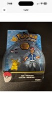 Tomy POKEMON ASH + PIKACHU MIB 13 Points of Articulation