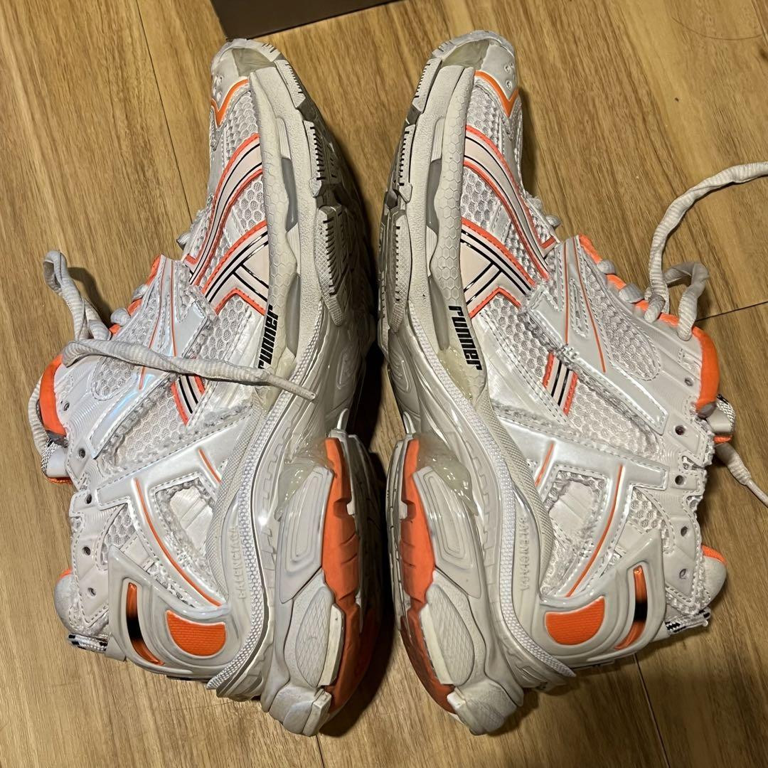 Balenciaga Runner “Fluo Orange” WMNS) Balenciaga Runner Sneakers 'White Fluo Orange Mesh and