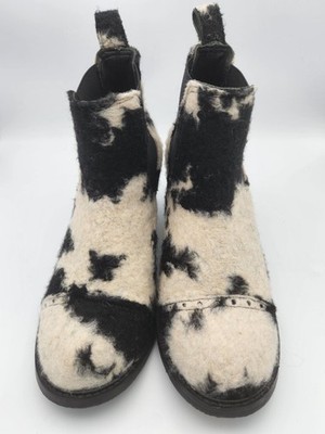 John Fluevog Anna Sui x John Fluevog Faux Cowhide Chelsea Boot W9