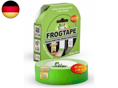 Frog Tape Multi Surface Malerband Grün 24mm x 55m   Premium Abklebeband für gla