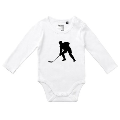 Baby Body Eishockey Silhouette Geschenkidee Eishockey Geschenk Präsent Mitbrings