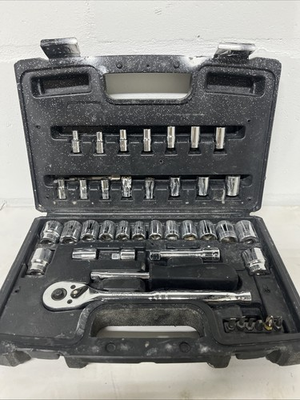 #ad Husky 3 8 in. Drive Mechanics Tool Set 40 Pc. w Ratchet Metric SAE $24.99