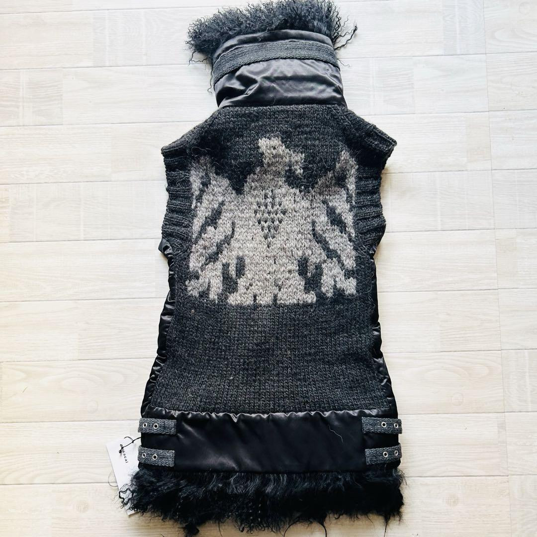 Tagged Sacai Fur Docking Cowit Knit Vest | eBay Tagged Sacai Fur Docking Cowit Knit Vest | eBay