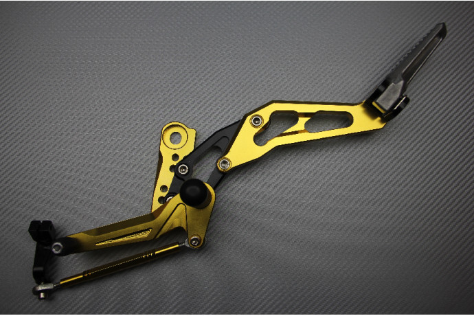 Commandes Reculées Réglables Or pour Repose-Pieds Honda Grom 125