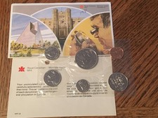 Canada 1981 Mint Set Uncirculated Coin Royal Canadian Mint RCM Sealed Cellophane