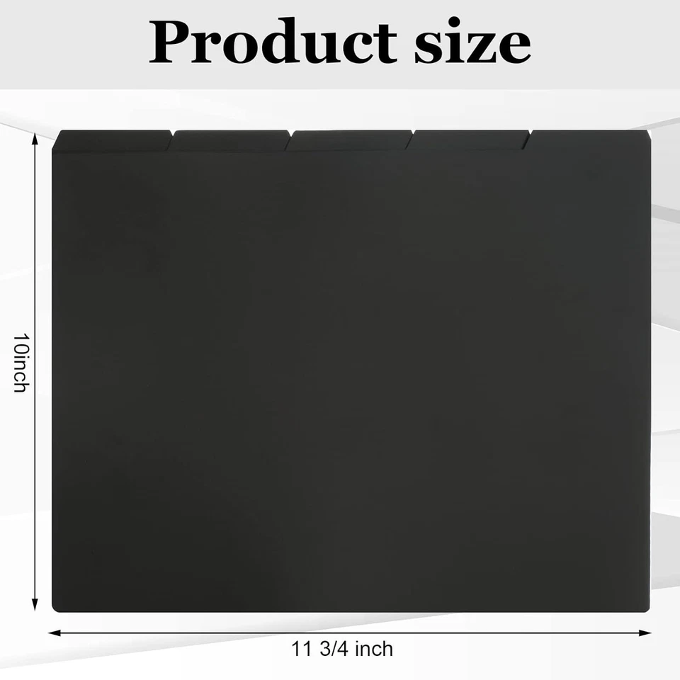 50 Sturdy Black Tab File Dividers with Alphabet Stickers for Easy Organization - Image 4 of 4