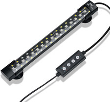 24/7 Mode Submersible Aquarium LED Light, Full Spectrum Hidden Fish Tank Light w