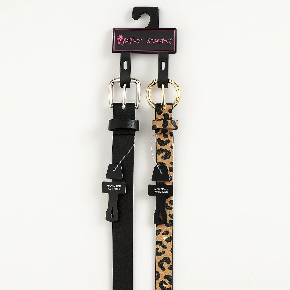 Betsey Johnson Vintage Y2K Western Black Leather Oversized Floral Belt med 31-35 Betsey Johnson Rhinestone Belts for Women for sale | eBay main image 3