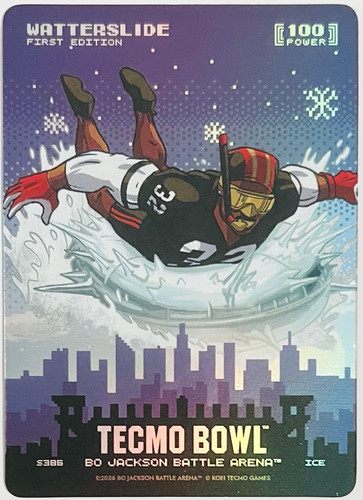 2026 Bo Jackson Battle Arena Tecmo Bowl WATTERSLIDE Skyline Battlefoil Ice SP
