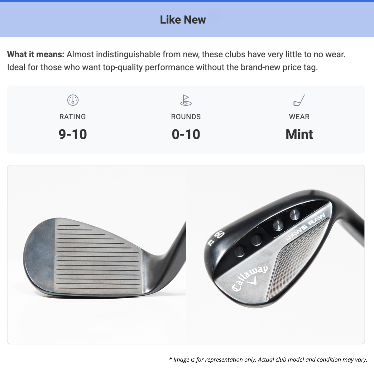 CALLAWAY JAWS RAW CHROME SAND WEDGE 56°-12° (BOUNCE) W GRIND