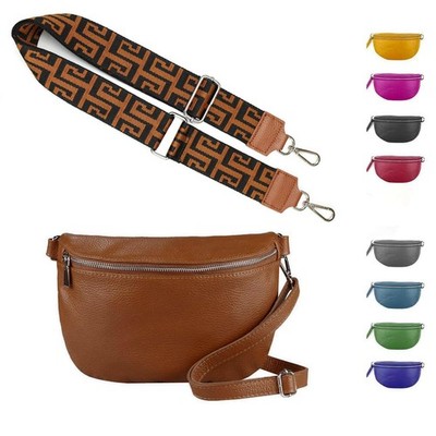 LADIES SET BAG shoulder strap LEATHER BELT HIP CHEST TUMMY CROSS OVER BODY BAG