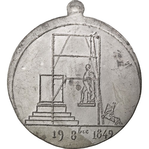 [#62576] Frankrijk, Medaille, French Second Republic, 1849, Blik, PR - Afbeelding 2 van 2