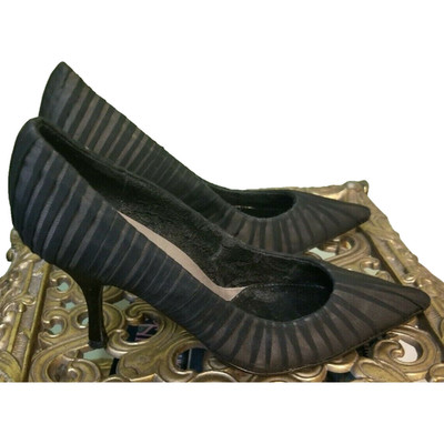 Ann Marino Black Stilettos Heels Pumps Shoes Size 7 M EUC