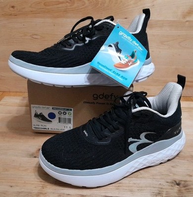 GRAVITY DEFYER ''gdefy'' MENS XLR8 RUN TB9034MLS Black/Silver Sneaker SZ 11.5M New