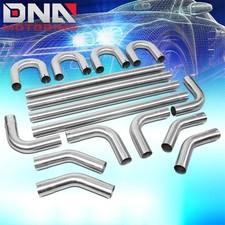 16Pcs 3"OD Stainless Mandrel Bend Straight U-Bend Custom Exhaust Tubing Pipe Kit