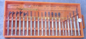 Nice Powermaster Precision Screwdriver & Tool Set Complete Leverage Bar ! LOOK !