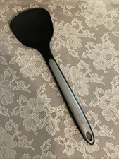 Calphalon Solid Wok Spatula Spoon Curved Turner Black Nylon Gray Silicone 13"