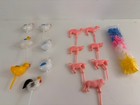 Vtg. Lot Of 50 Hard Plastic Cake Toppers For The Cake Decorator-Animals/Flowers — photo 1