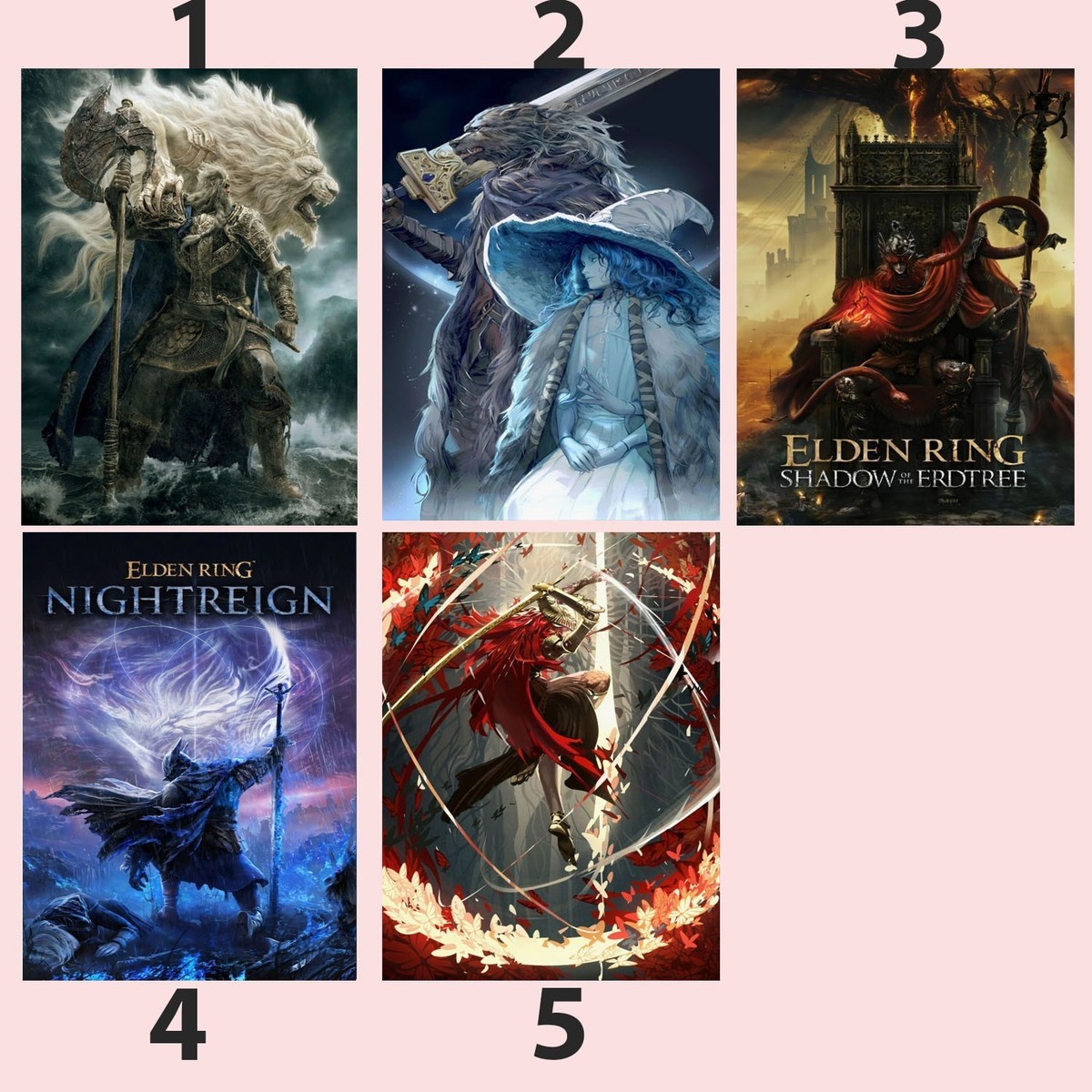 Elden Ring Video Game Character Art Collection Poster | eBay