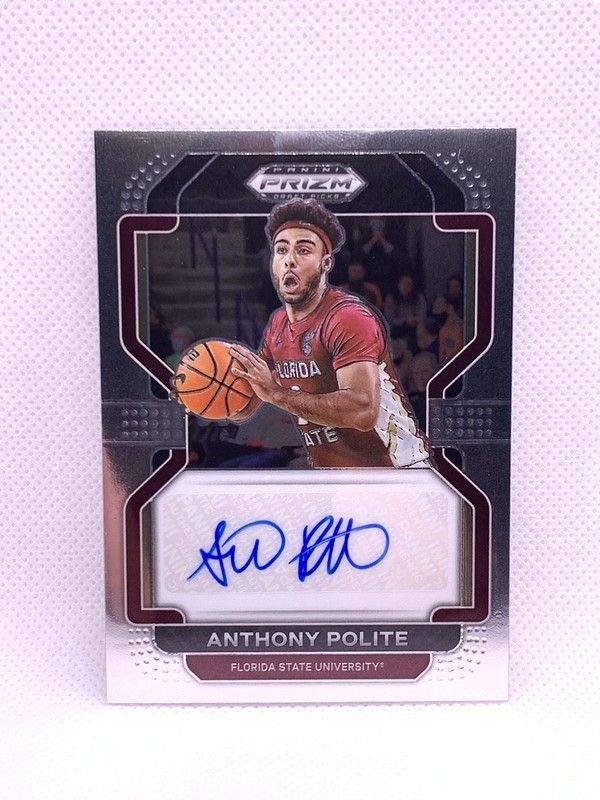 2022 Panini Prizm Draft, Anthony Polite Autograph RC, Florida State, NM/M
