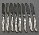 Swan Lake by International Sterling Silver set 8 Butter Spreaders 6 3/8"