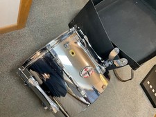 Ludwig drum vintage marching tom 15  across 13  deep Chrome Case late 60s Nice