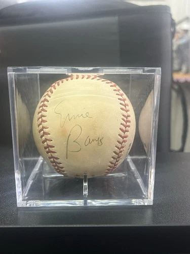 Ernie Banks Autograph Baseball Official Ball National League Signed Chicago Cubs