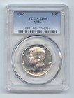 1965 SMS 40% Silver JFK Half Dollar, Kennedy, PCGS SP-66 — photo 1