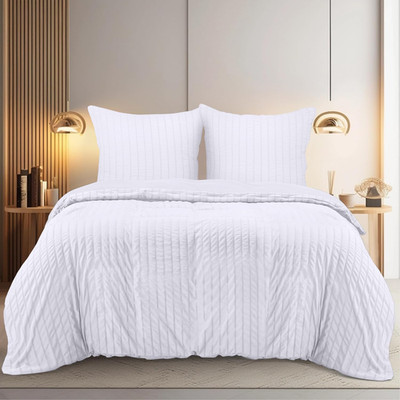 Utopia Bedding Bettbezug Set Seersucker - Inklusive 1 Doppelbettbezug