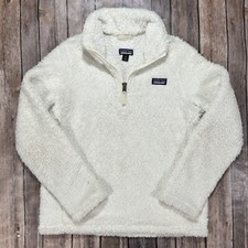 Patagonia Los Gatos Quarter Zip Fleece Jacket Deep Pile Kids 10 Medium Boys Girl