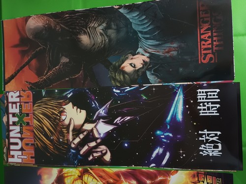 lot of 85 large 32 1/4x11 inches anime inspired posters,naruto,spy family,demon - Picture 20 of 20