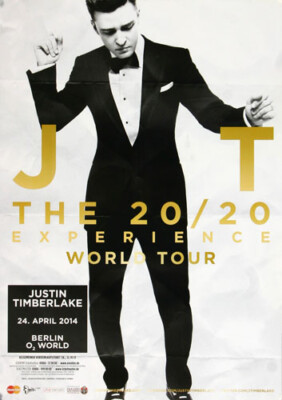 Justin Timberlake - Mirrors, Berlin 2014 | Konzertplakat | Poster