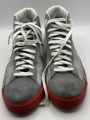 Nike Blazer Men\'s Helmets Cross Bones High Top Shoes Ohio State Buckeye Sz 9.5 Nike Blazer Men main image 2