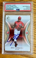Josh Hamilton 2007 SP Authentic #13 Signed Card Auto PSA RARE