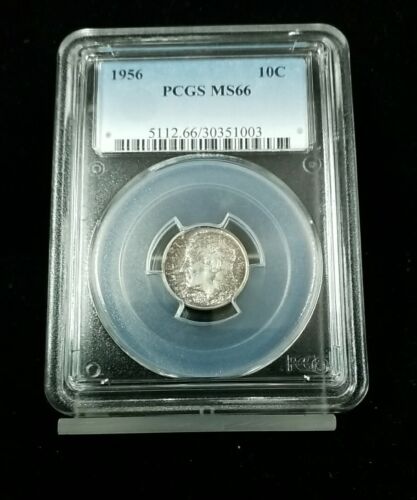 1956 10C Roosevelt Dime PCGS MS66 Toned #0408 - Picture 1 of 2